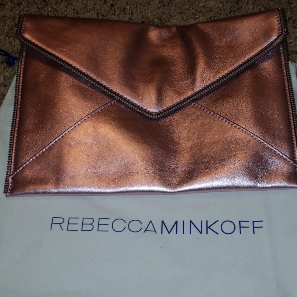 Rebecca Minkoff Pink Envelope Clutch